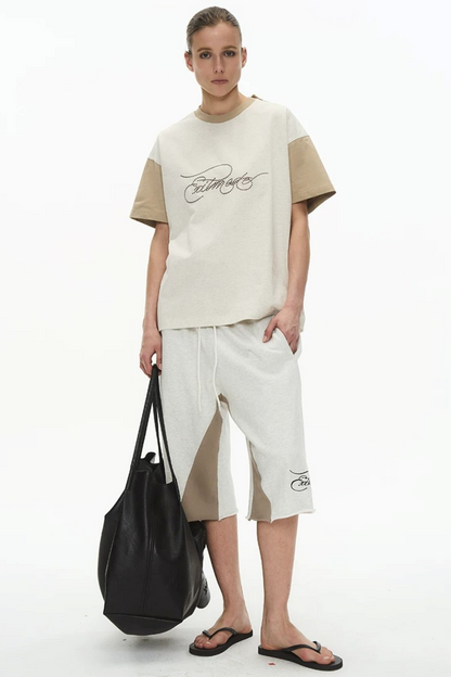 Exitmode Retro Distressed Floral Embroidery T-Shirt