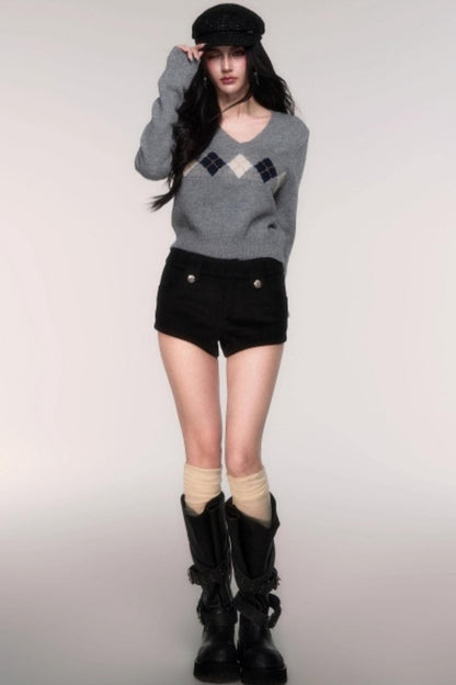 Woolen A-Line Versatile Shorts