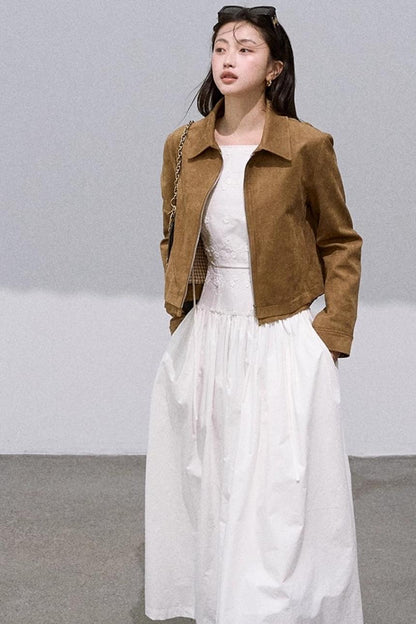 Three-Dimensional Embroidered Sleeveless Dress