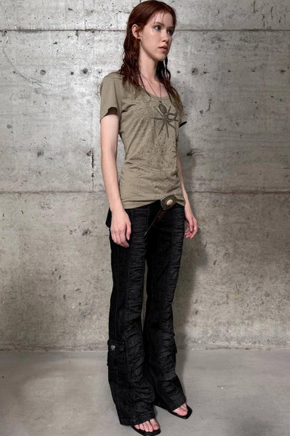 Western Rhinestone Basic Tee