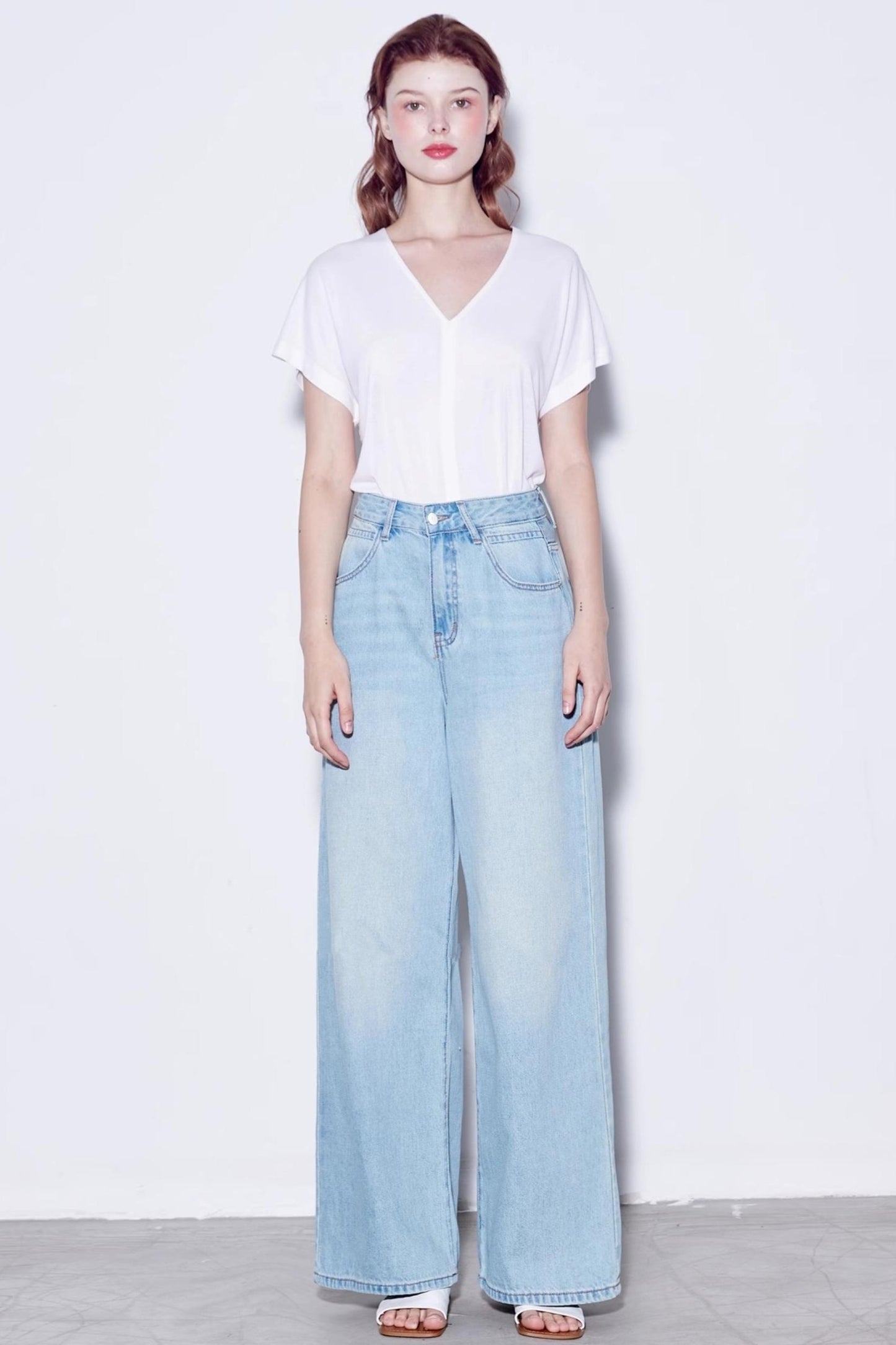 Vintage Soft Cotton Long Leg Jeans