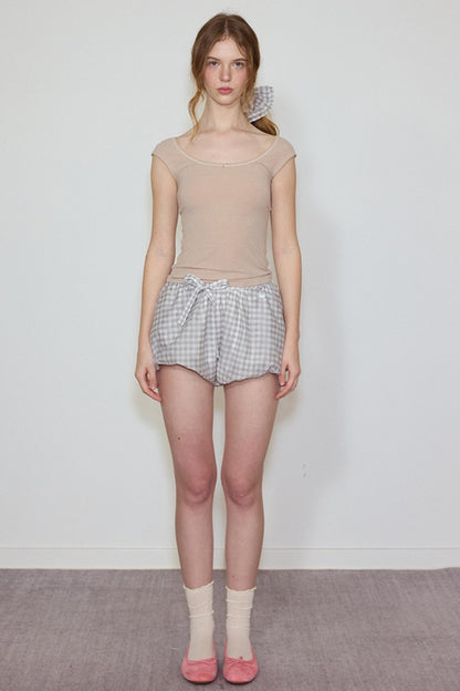 Plaid Silk Blend Suspender Set-Up