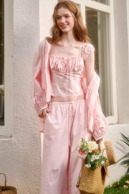 Baby Pink Cotton Comfort Set-Up