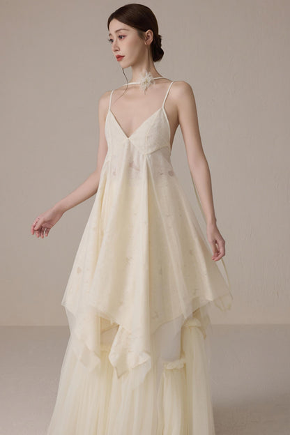 Spring-Summer Mesh Halter Dress