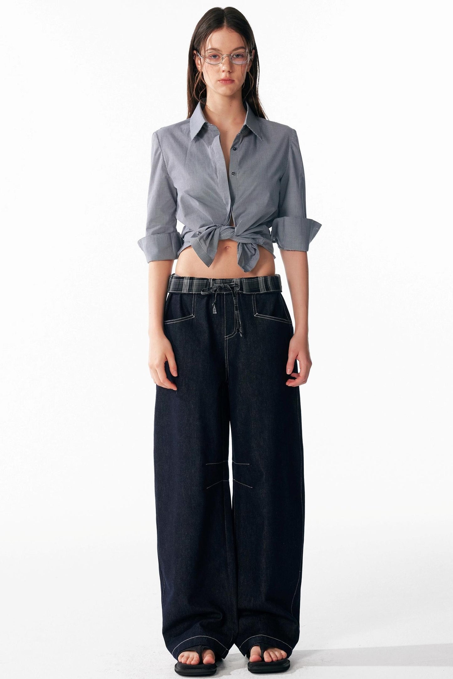 Versatile Cropped Shoulder Shirt