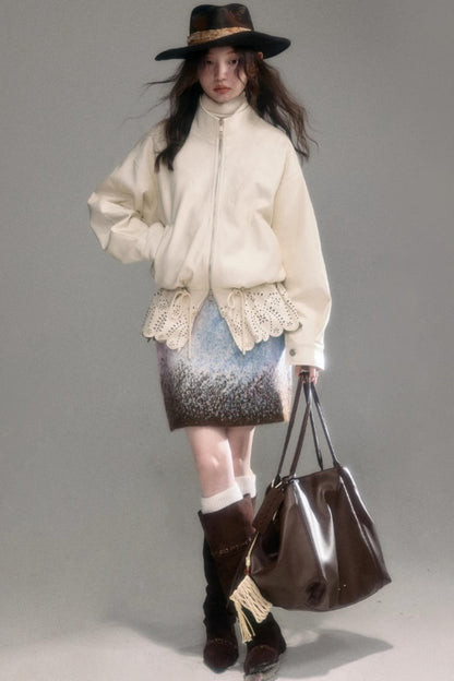 Gradient Wool Blend Winter Set-Up