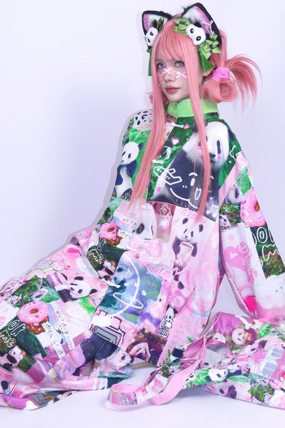 Panda Cartoon Long Skirt