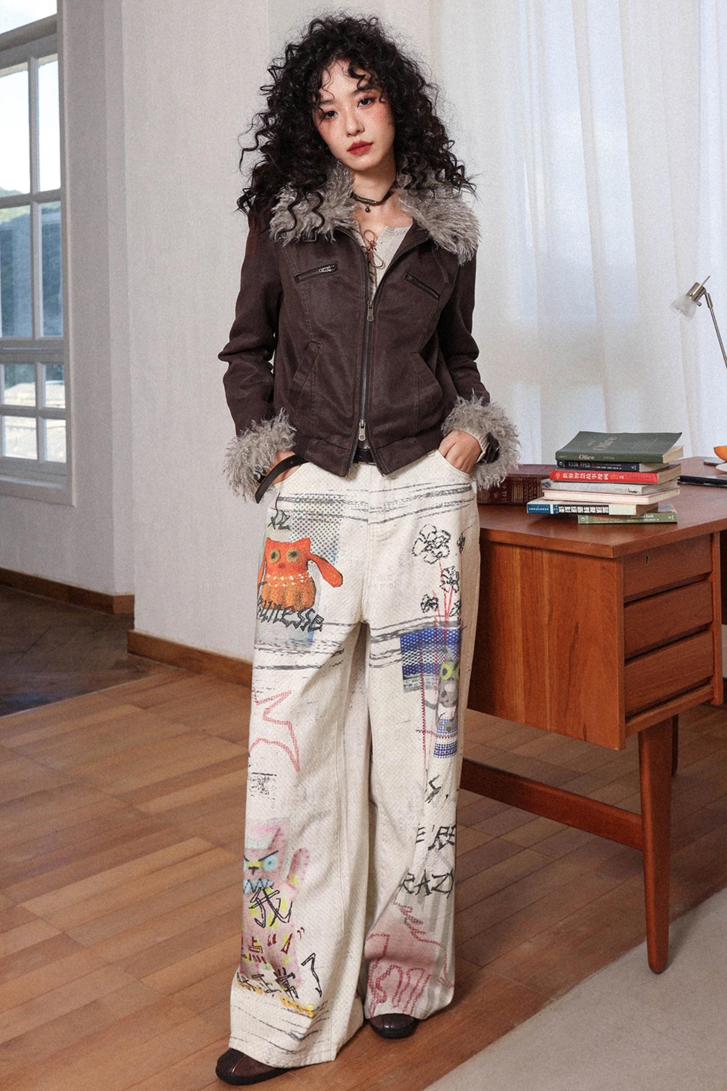 Gentle Cropped Leather Jacket