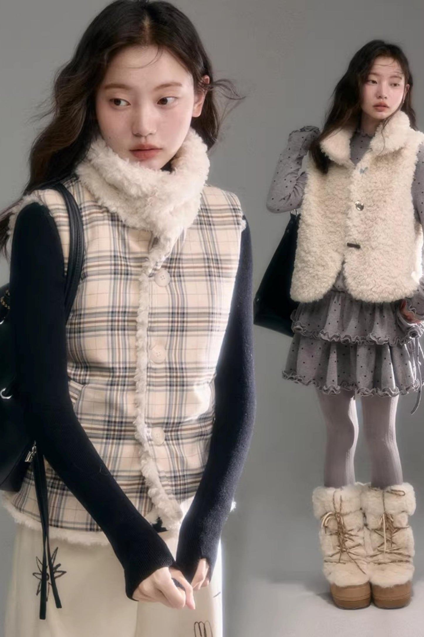 Teddy Curly Fur Vest Jacket
