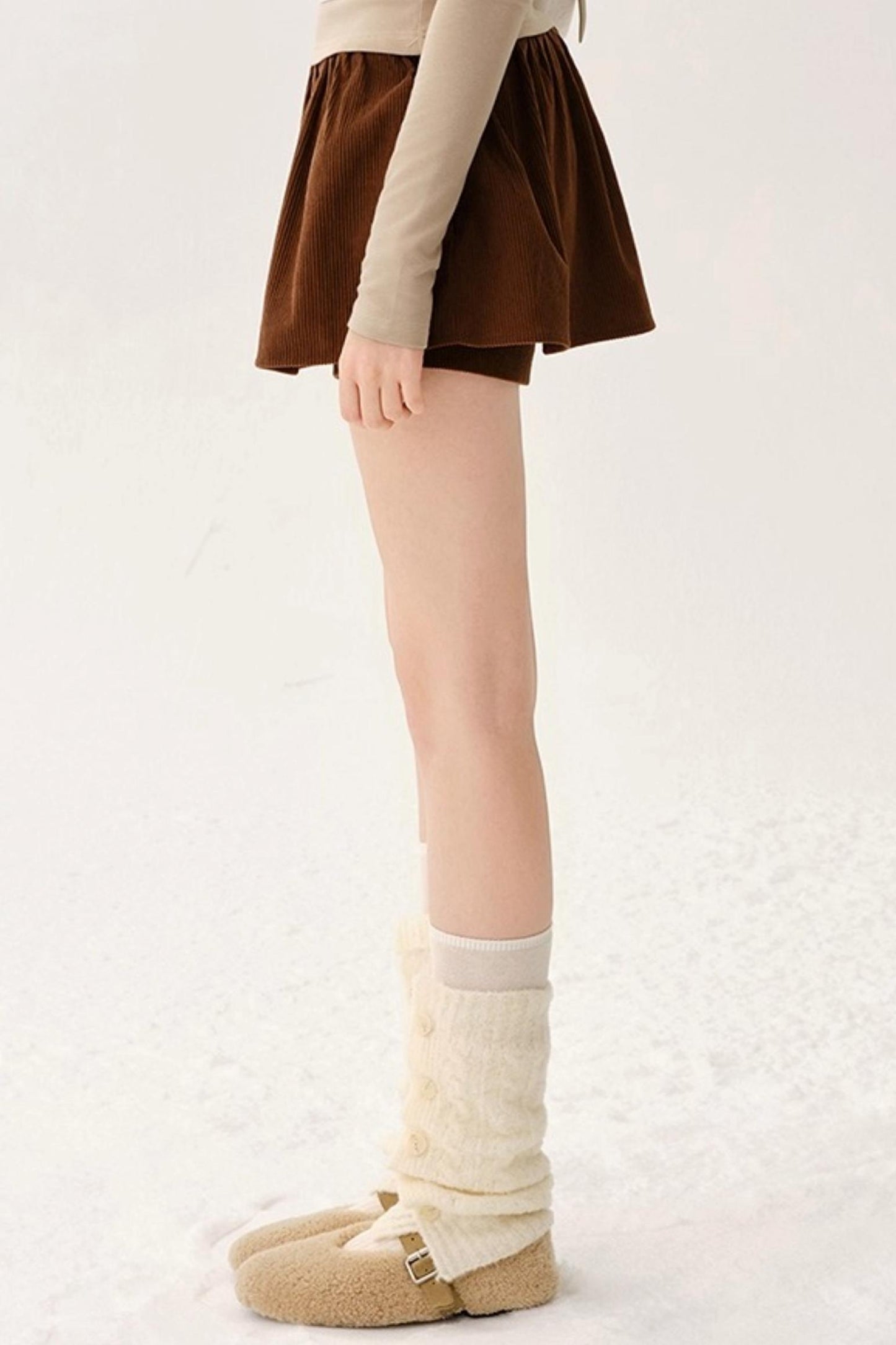 Warm Wool Blend Knit Socks