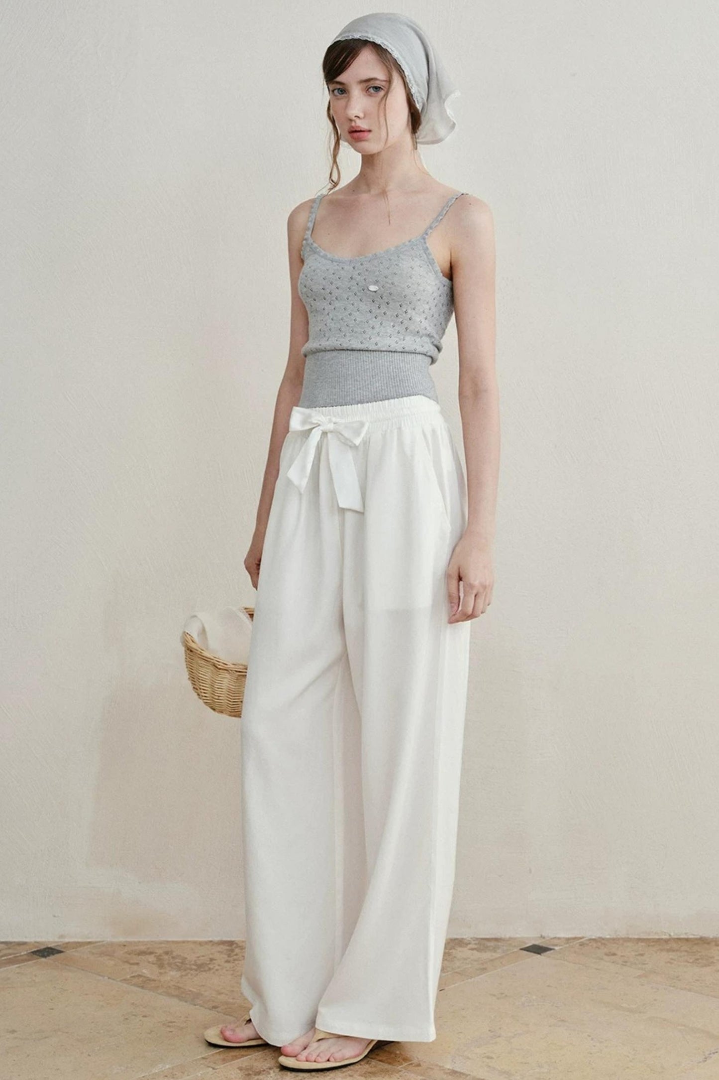Retro Lace Knitted Vest