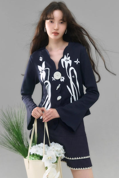 Vintage Lily Flared Sleeve Shirt