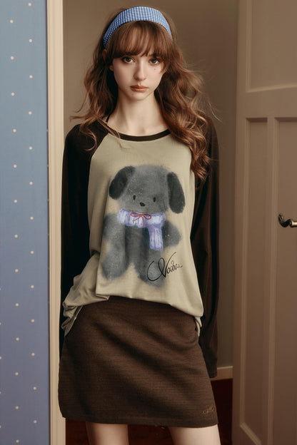 Simple Wool Tight Slim Skirt