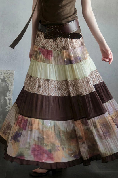 Bouguereau Art Color Block Skirt Set-Up