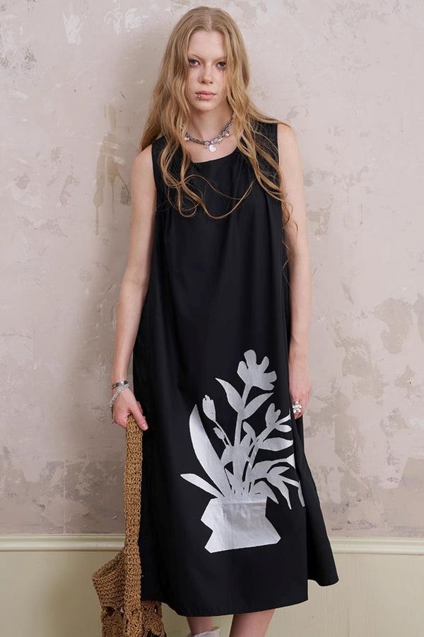 Floral Sleeveless Summer Dress