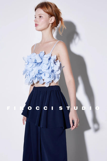 Ultra-Complex Double-Layer Petal Suspender