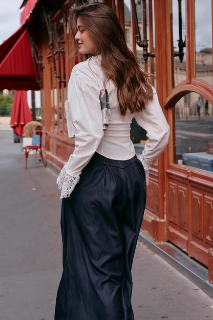 French Foam Lace Shirt Set-Up