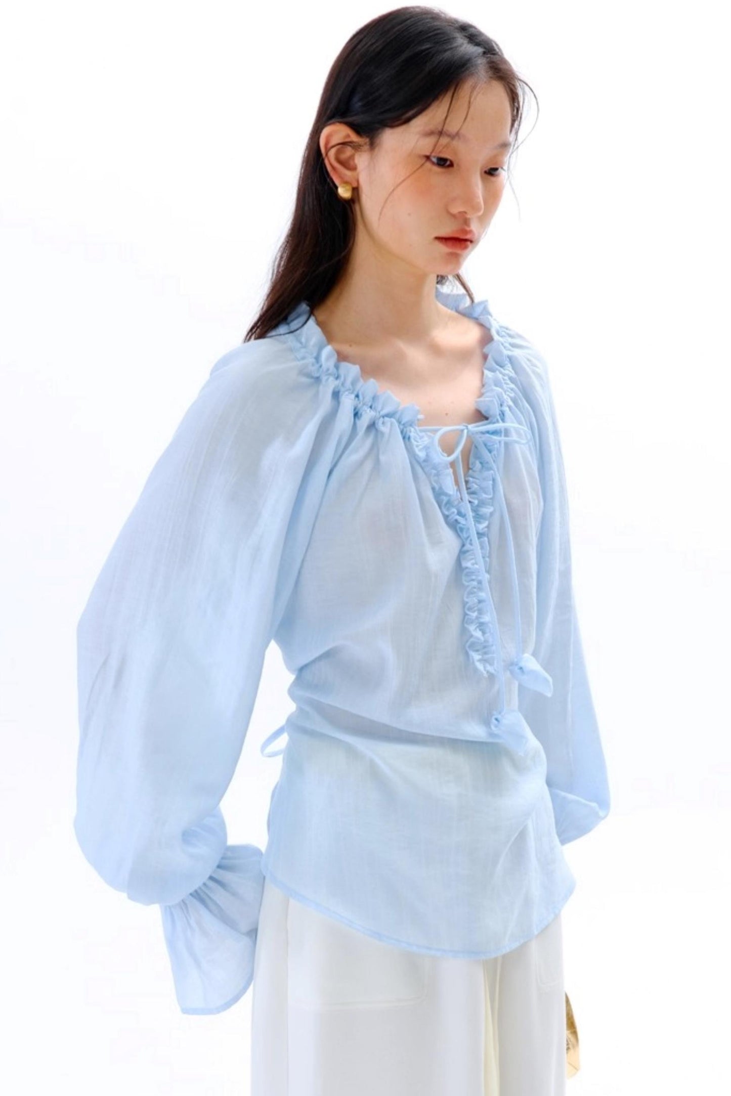 Square Streamer Printed Top