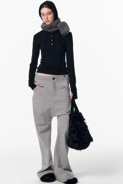 Micro-Flared Walking Pants