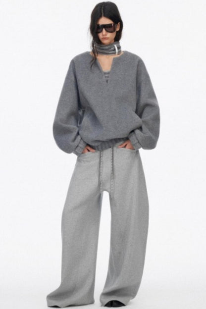 Casual Fleece Loose Sweatpants