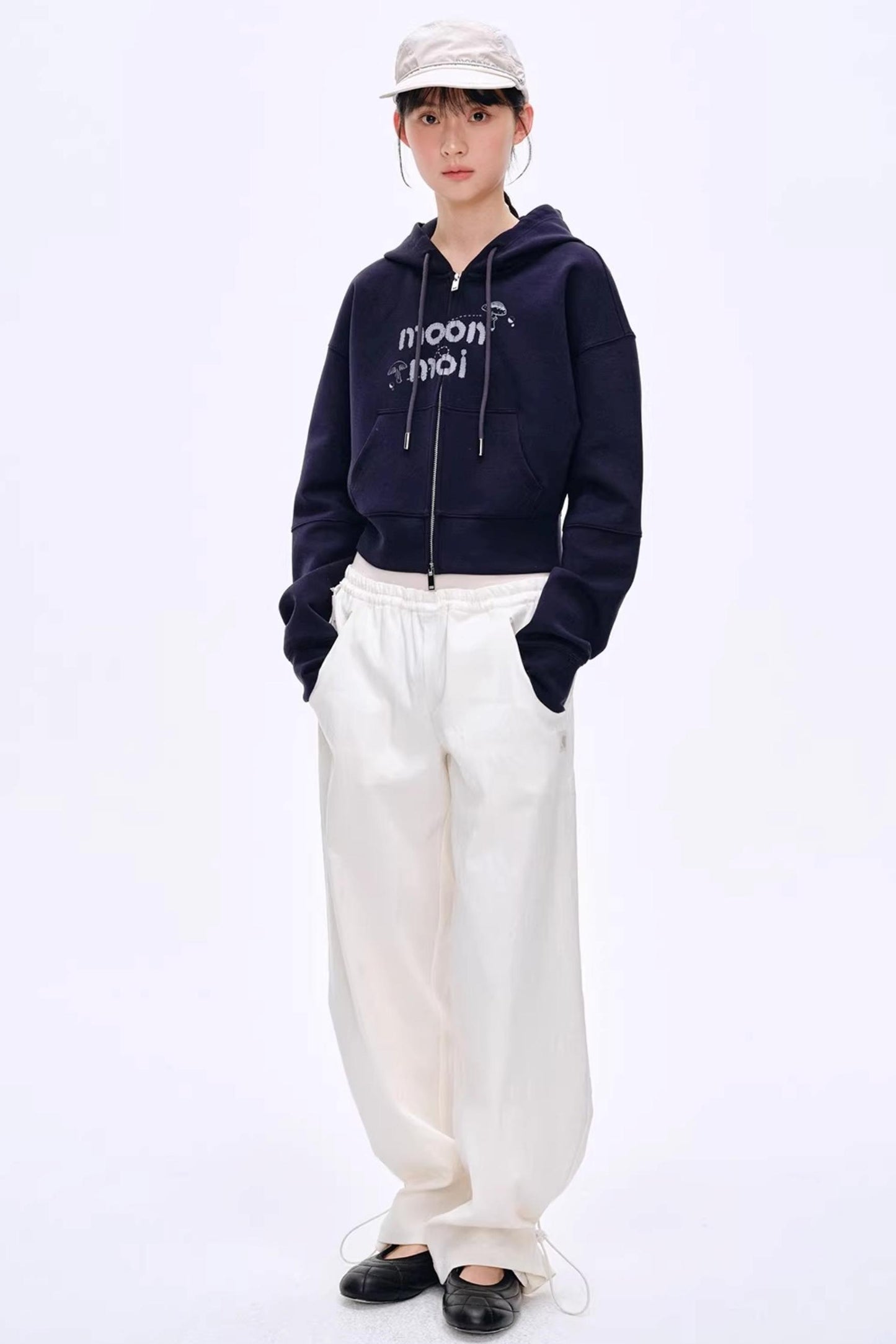 Lyocell Color-Block Pants