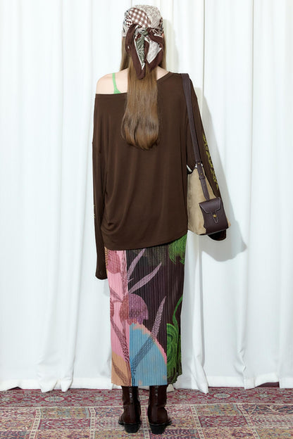 Pleated Retro Wave Skirt