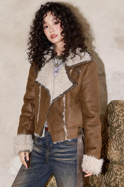 Warm Brown Suede Jacket