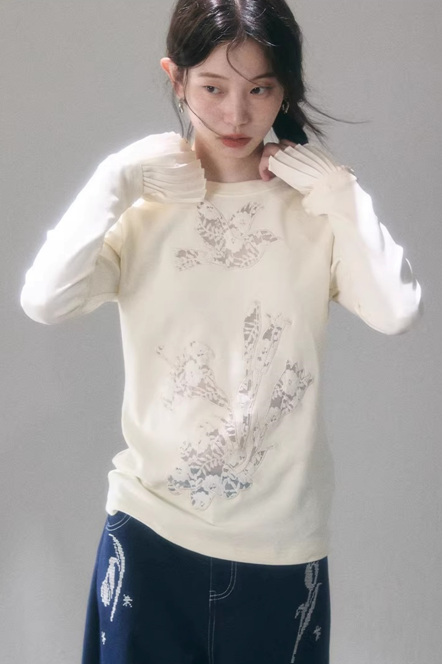 Flower Lily Lace Top