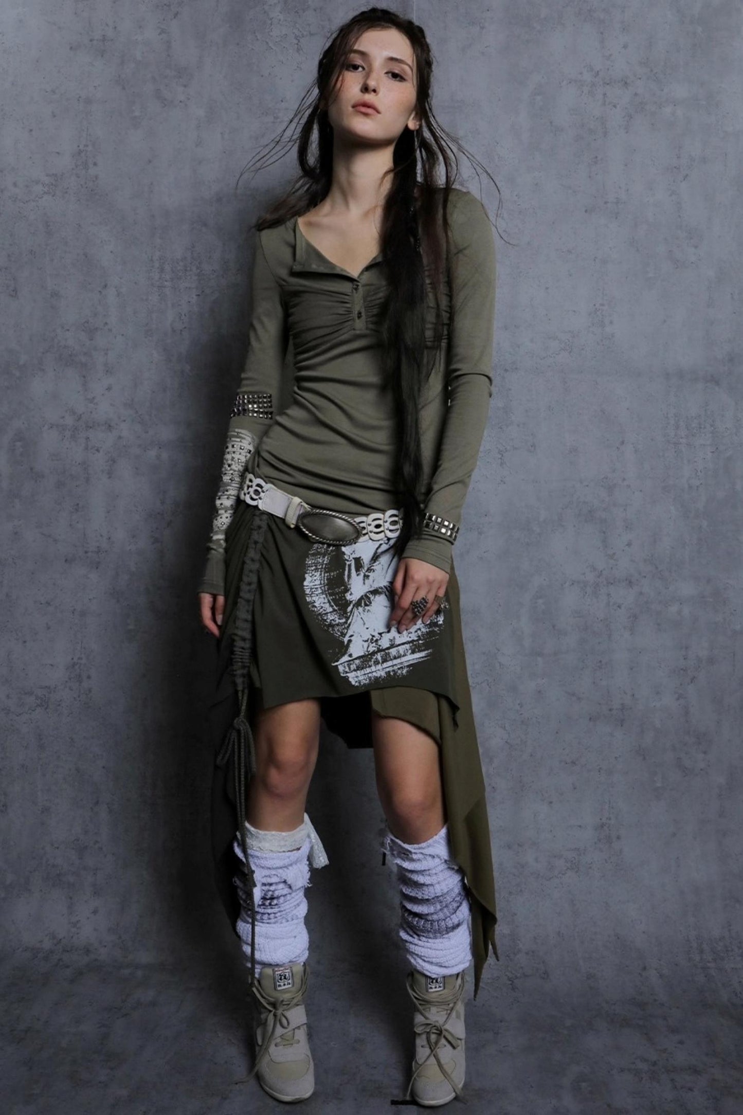 Diamond Loop Long Sleeve Top