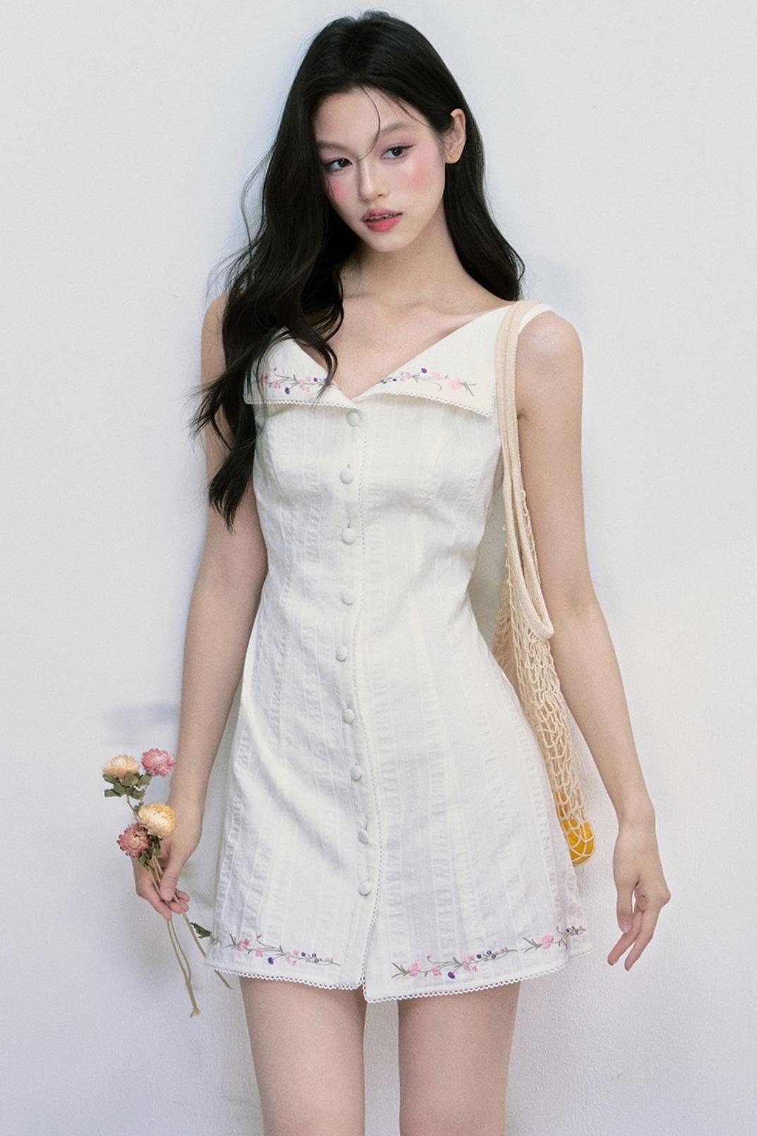 Wind Kiss Cotton Texture Dress