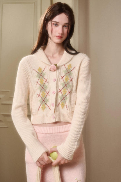 Galaxy Wool Knit Jacket Set-Up