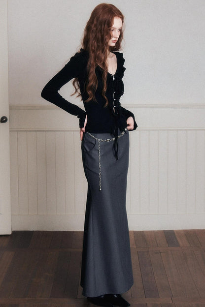 Mermaid High-Waisted A-Line Skirt