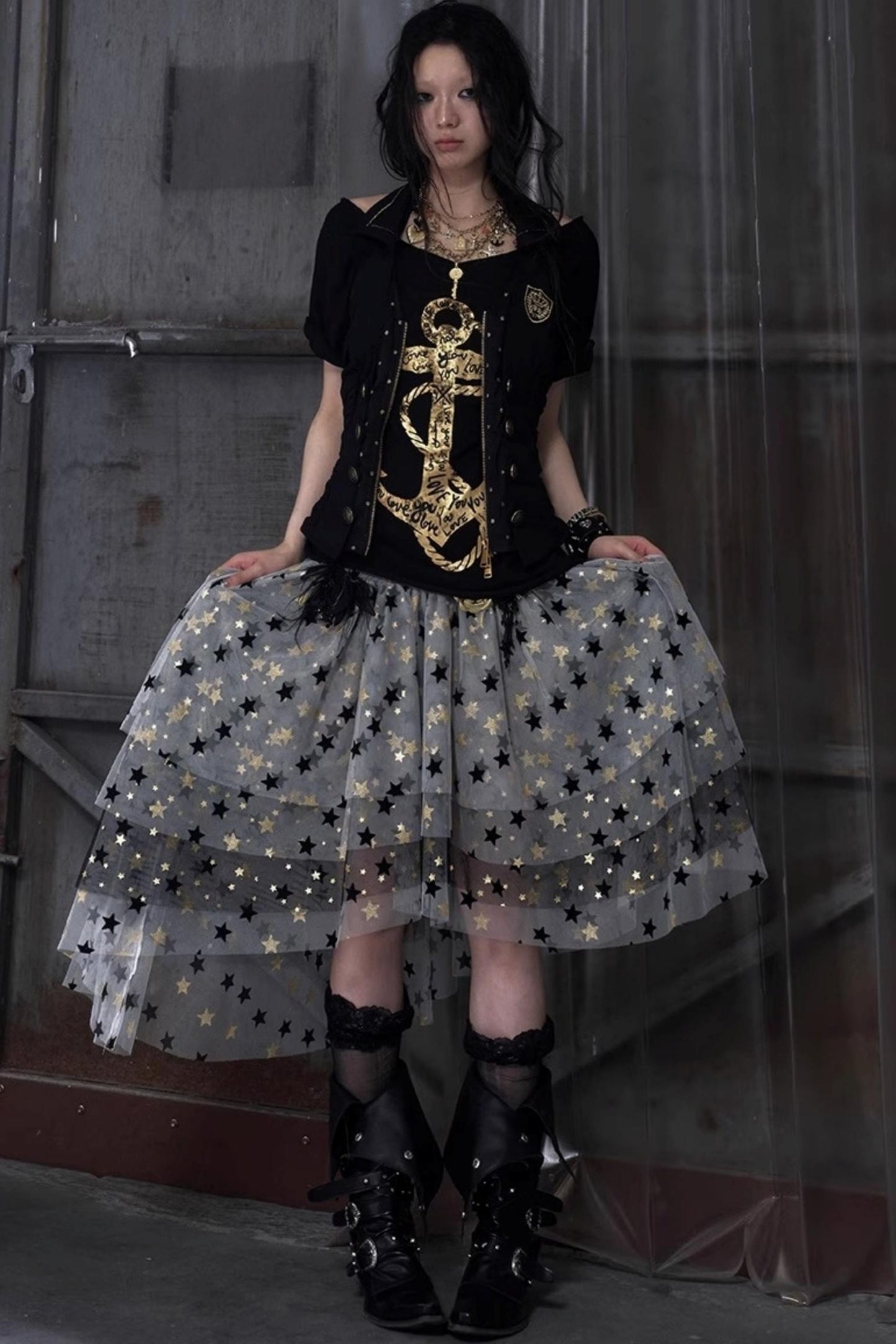 Dreamy Mesh Bustier Gown Dress