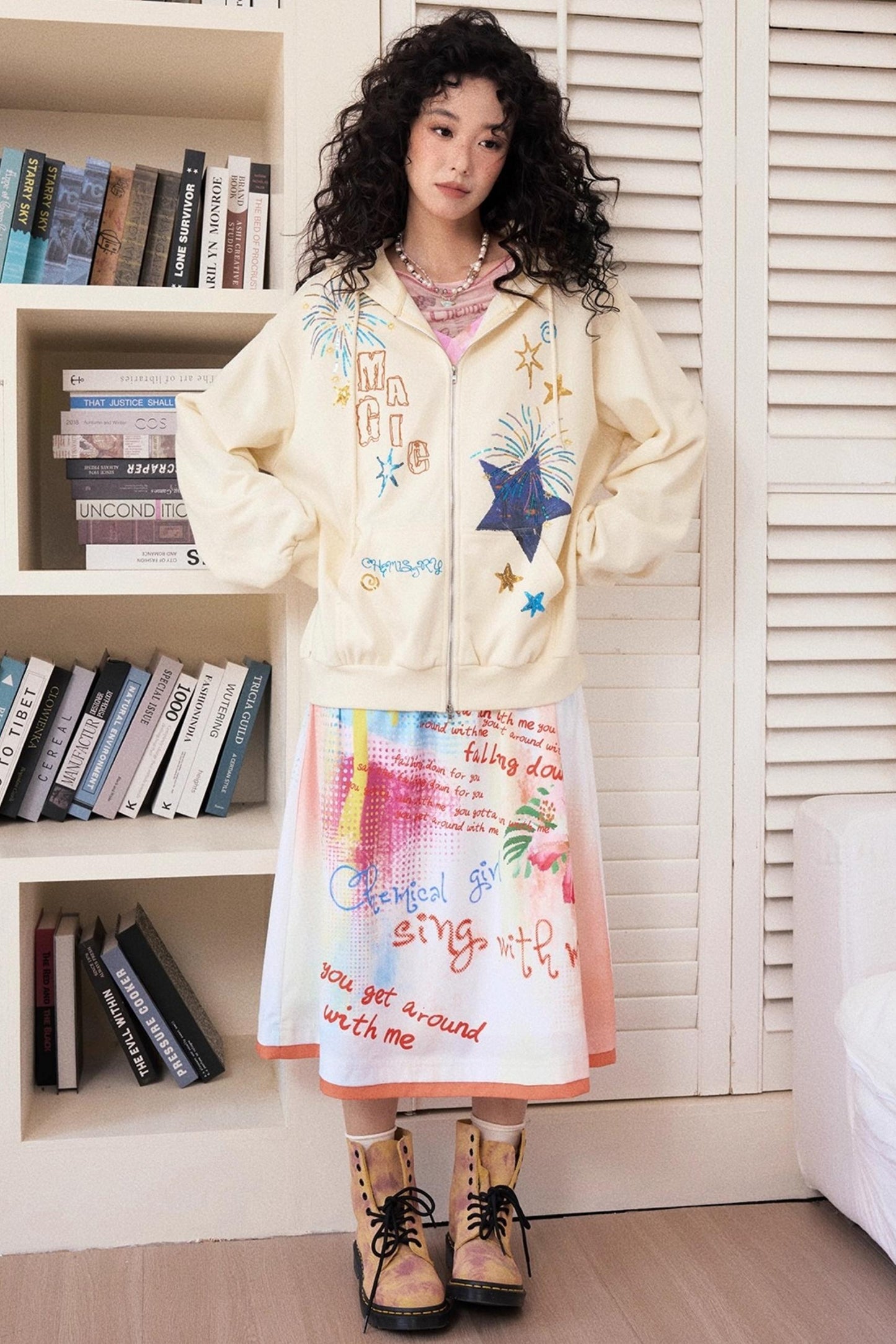 Colorful Printed Camisole Slip Dress