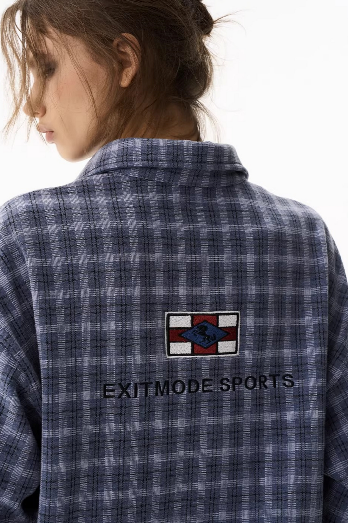 American Retro Plaid Polo Shirt