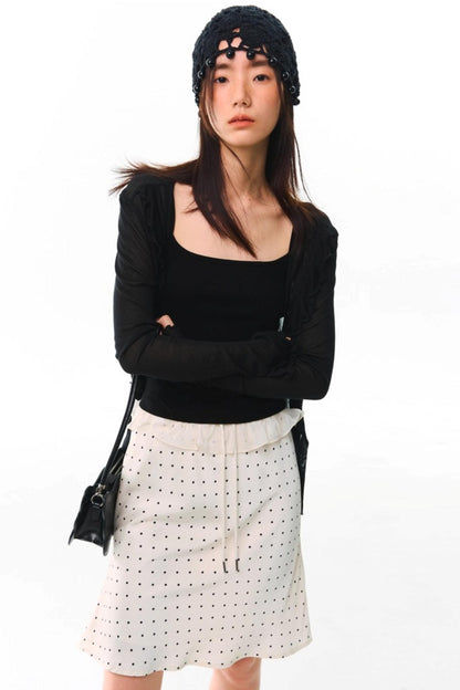 Soft Silhouette Bell Sleeve Knit Cardigan