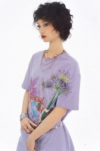 Flower Room T-Shirt Dress