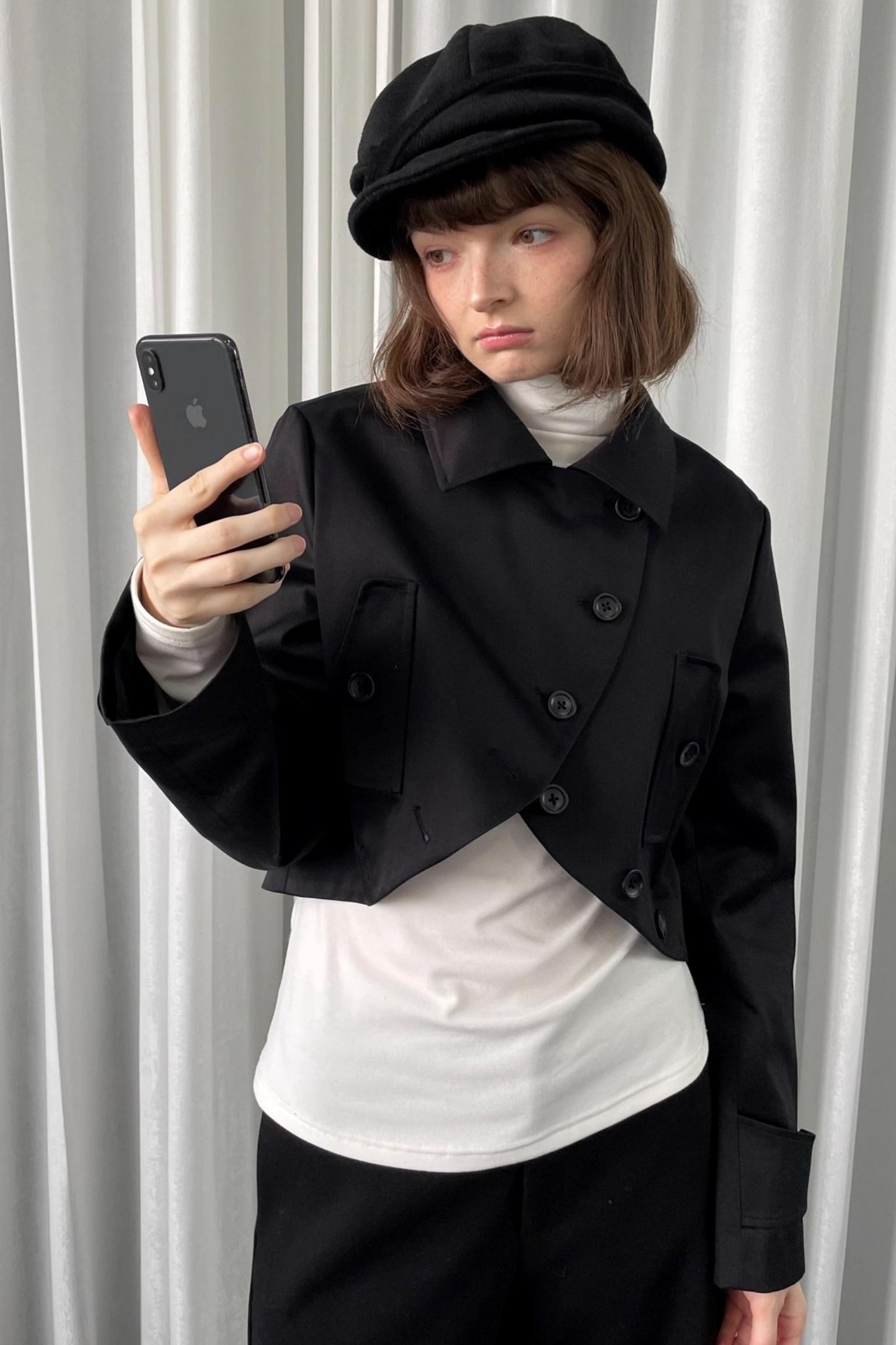 Black Versatile Short Jacket