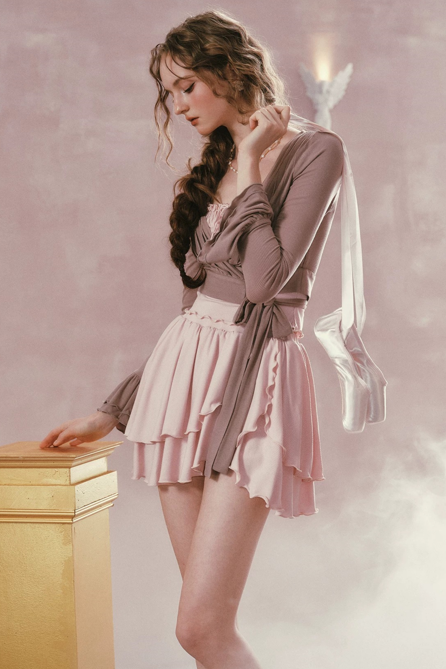 Ballet Knit Three-Piece Set-Up