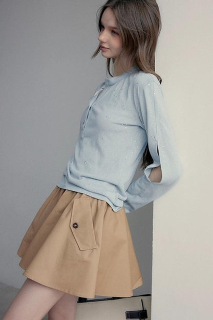 Drawstring A-line Aargo Skirt