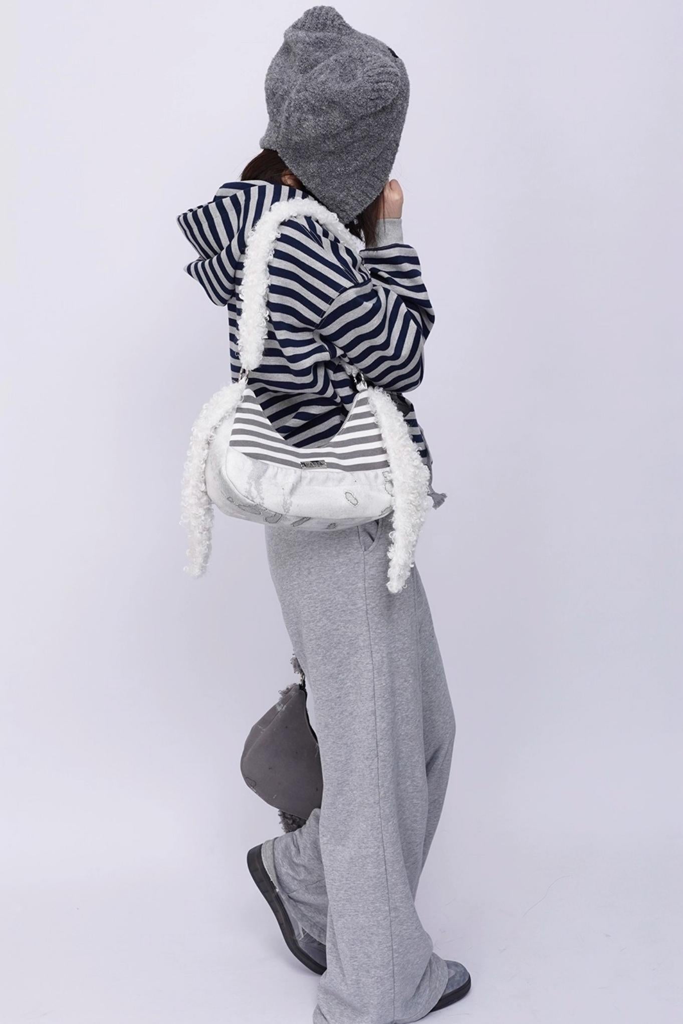 Rabbit Plush Crossbody Bag