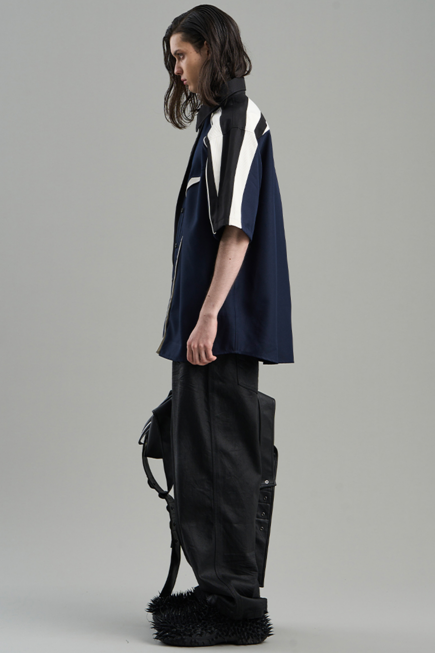 Asymmetric Color Shirt