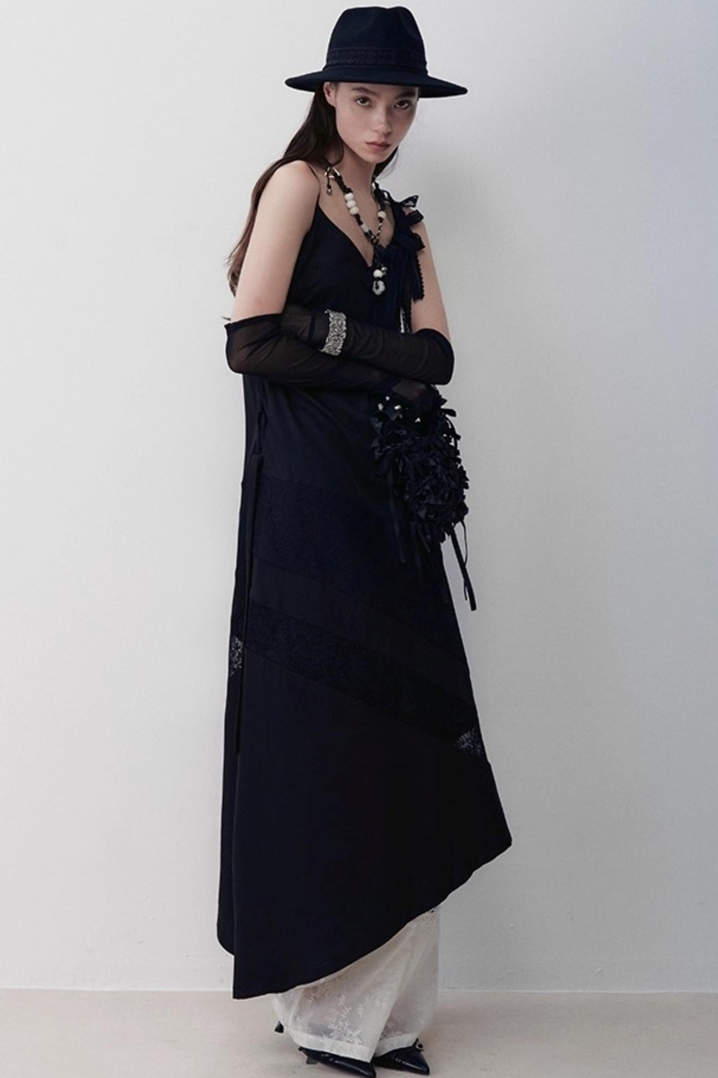 Unique Heart Beaded Glass Necklace