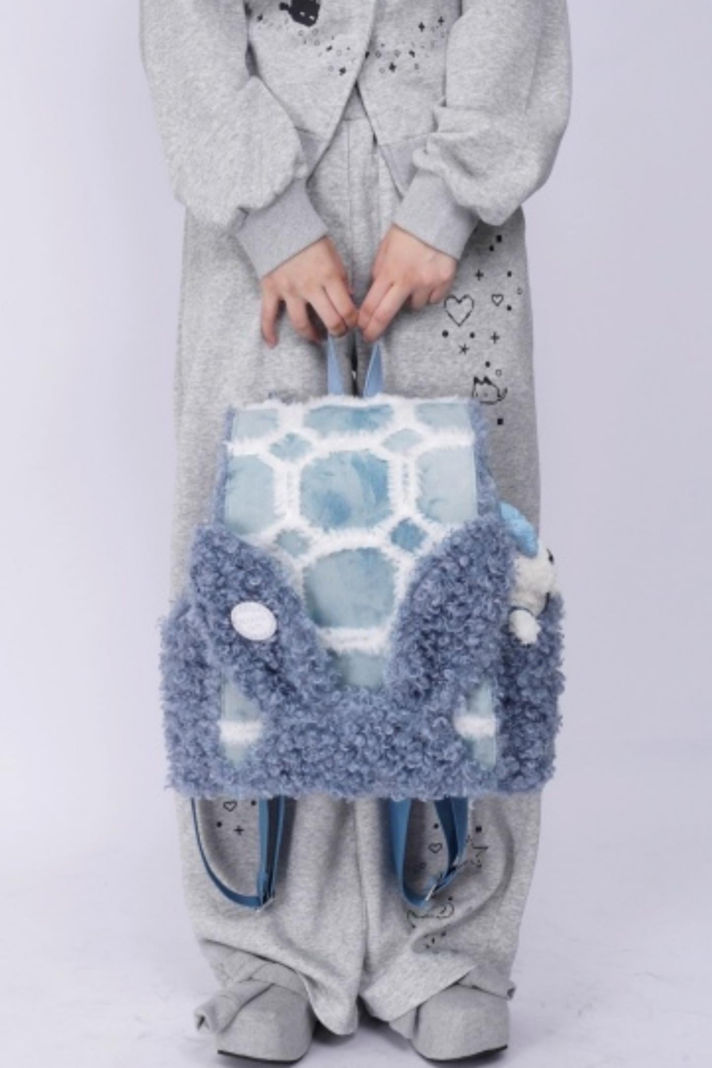 Furry Rabbit Ear Backpack