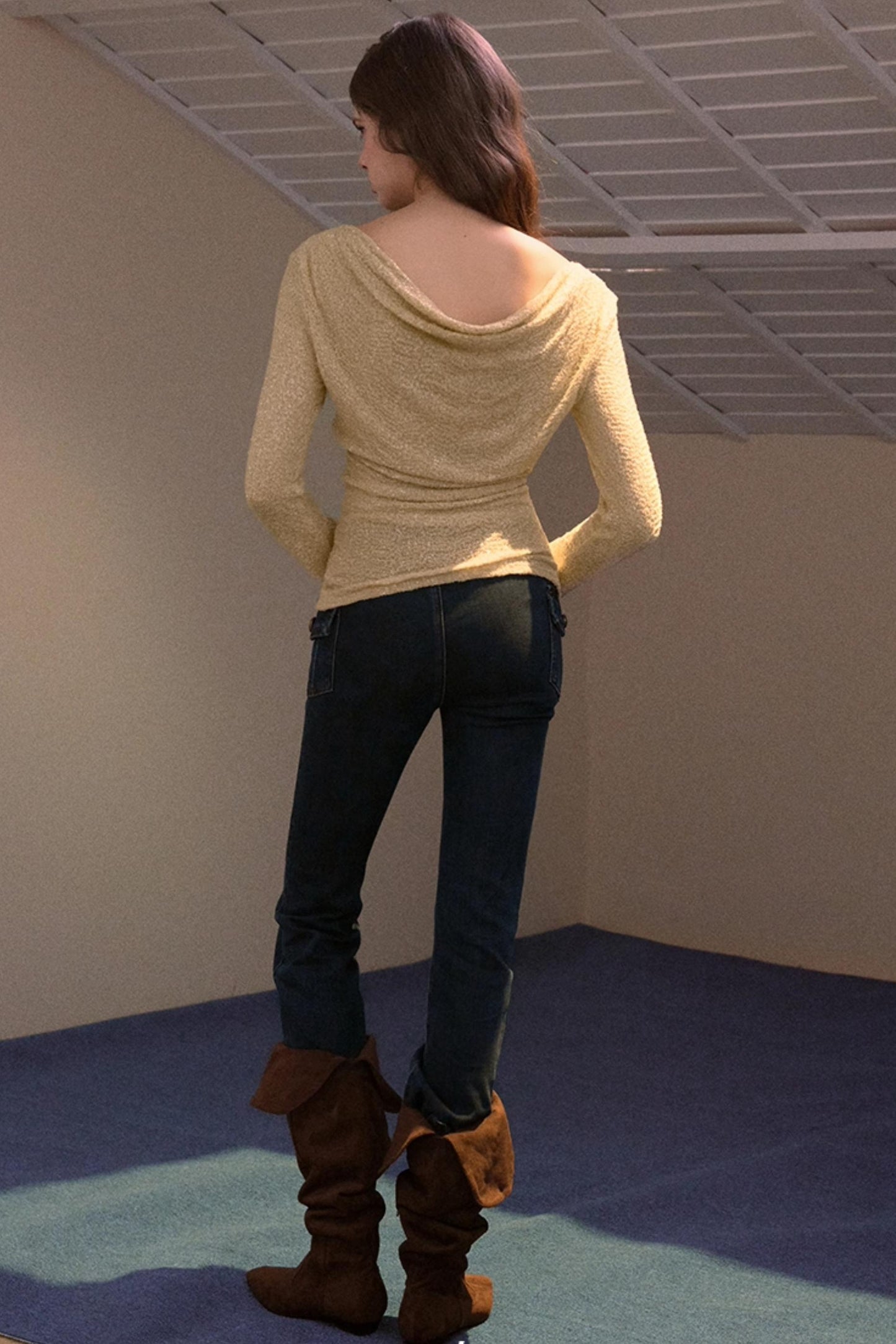 Sequin Scoop Neck Top