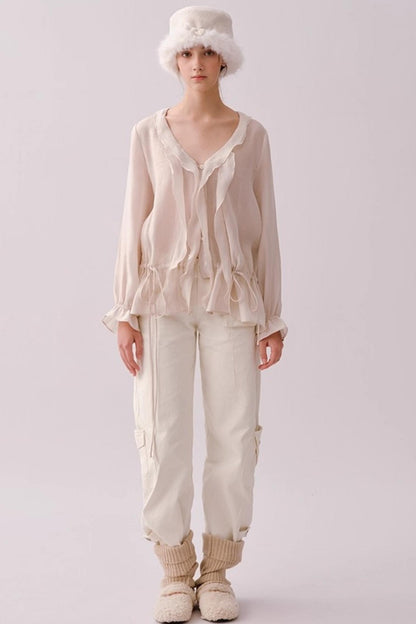 Rosa Retro Cotton Cargo Pants