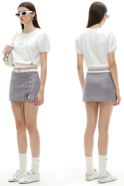 Embossed Pony Knit Tee