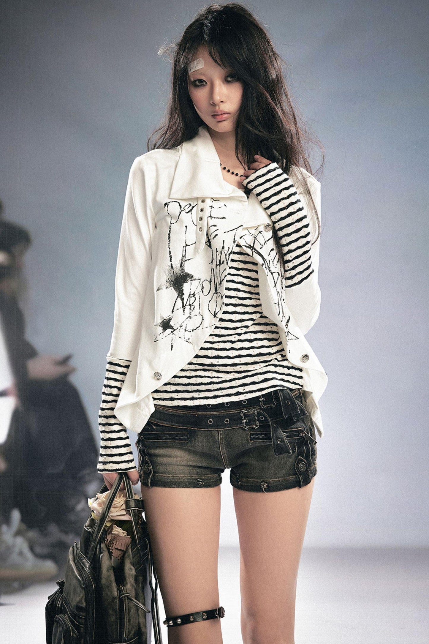 Reverse Stripes Anchor Top