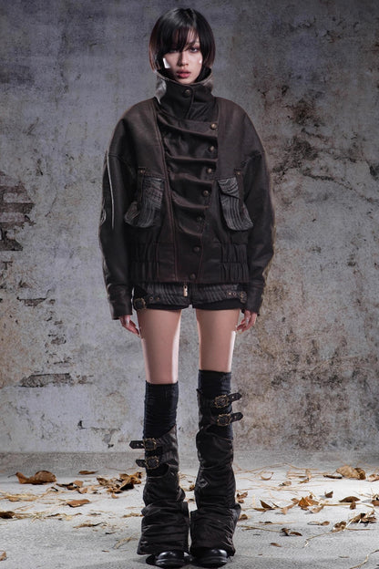 Original Retro Heavy Buckle Flight Jacket