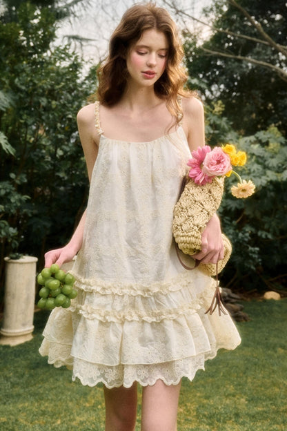 Pleated Lace Halter Maxi Dress